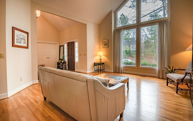 Minimalist room with a large window and plant